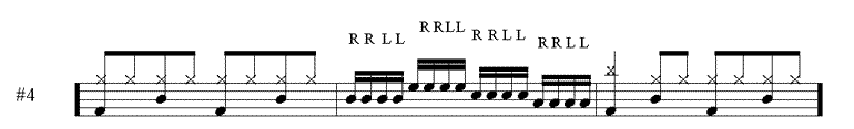 Seventeen Stroke Roll #4